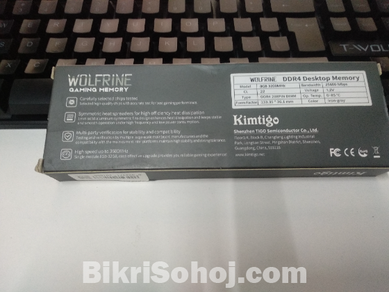 Kimtigo 8gb 3200mhz Ddr4